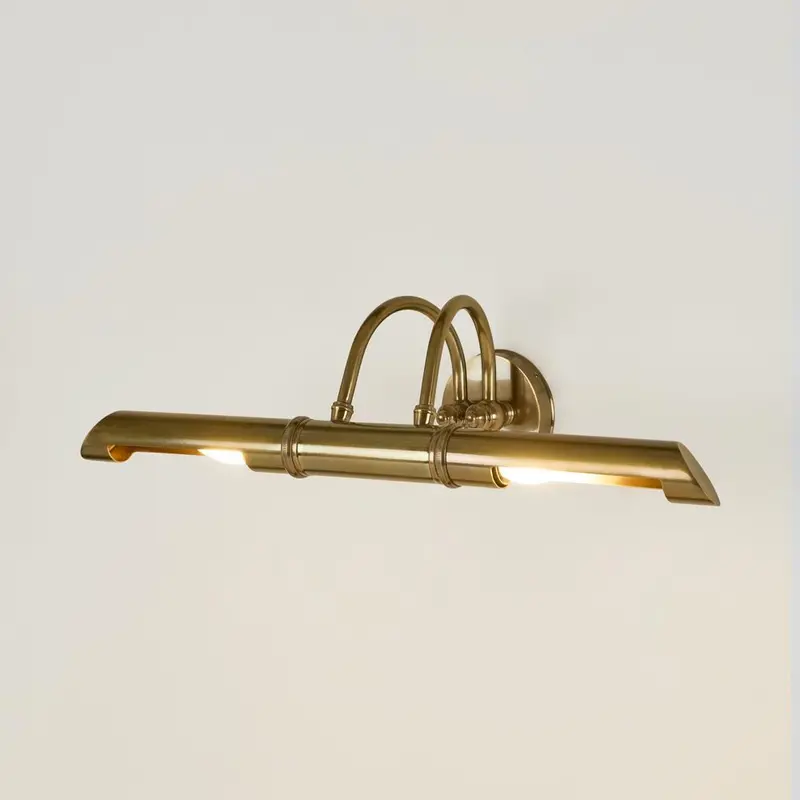Bankers Vintage-Style Wall Light In Antique Brass Finish 1