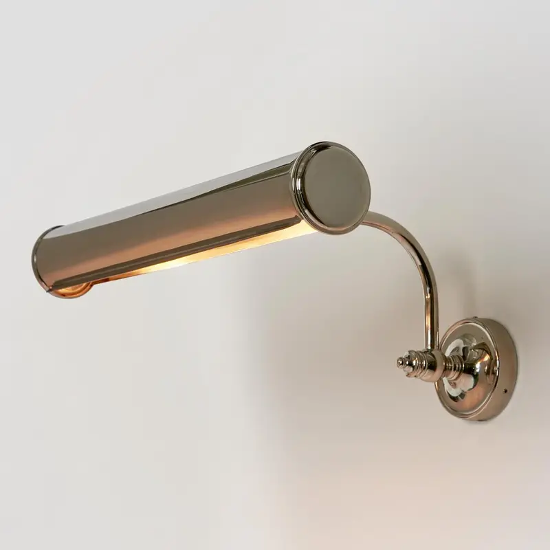 Barclay Shiny Nickel Picture Light Fixture 1
