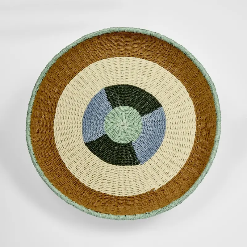 Baris Artisan Basket – Mixed-Tone Woven Home Accessory 1