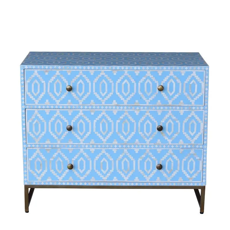 Belgravia Blue Painted Chest Of Drawers 1