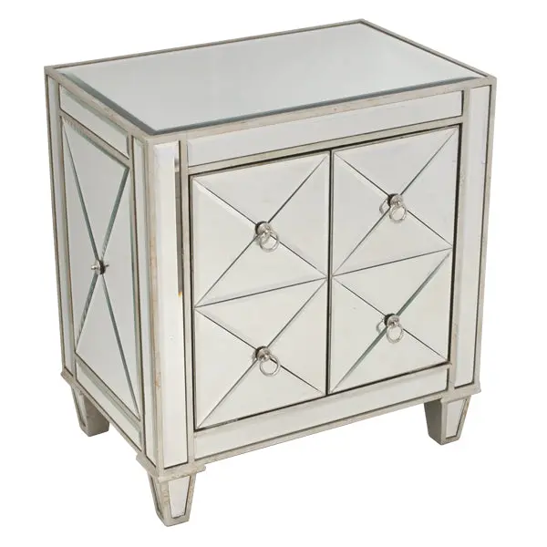 Bently Mirrored Bedside Table — Final Floor Sample, 50% Off, Showroom Available 1