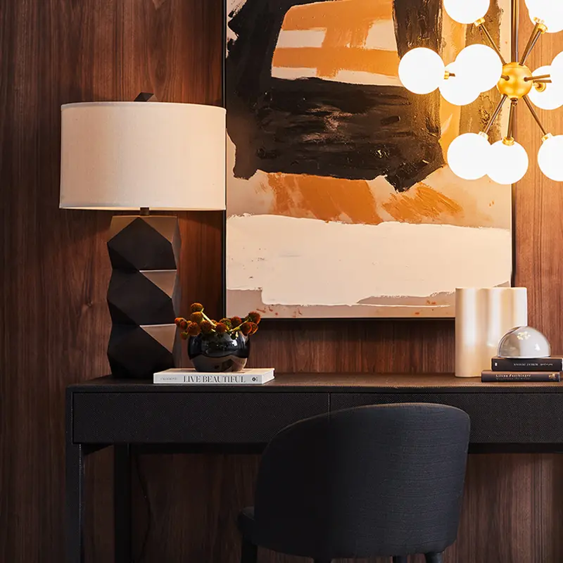 Berlin Minimalist Table Lamp With Ceramic Base 1