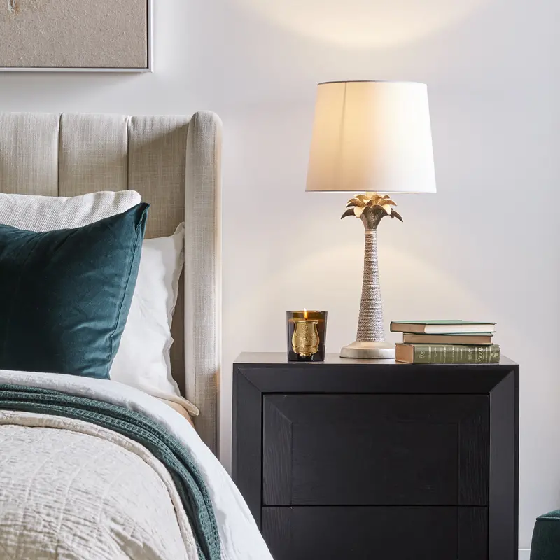 Beverly Metallic Table Lamp In Aged Silver Finish 1