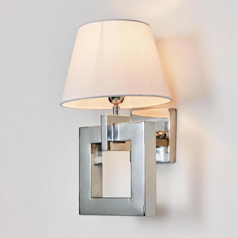 Beverly Wall Sconce – Sleek Nickel-Plated Fixture With Minimalist Base 1