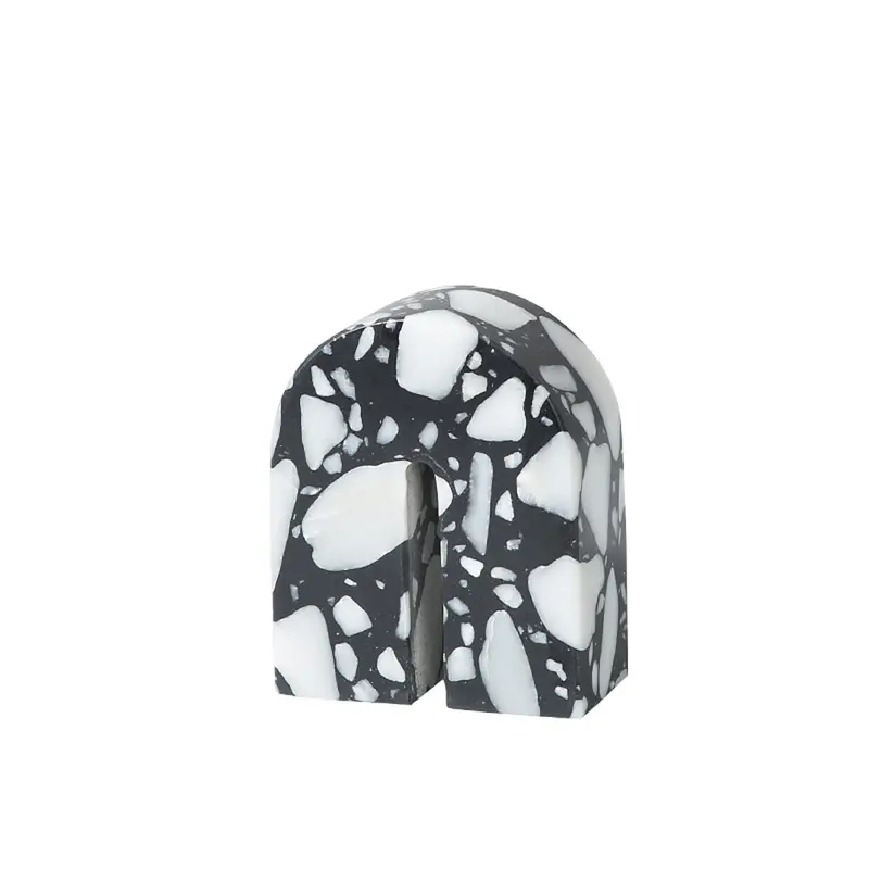 Black-And-White Arch Marble Sculpture – Decorative Edition B 1