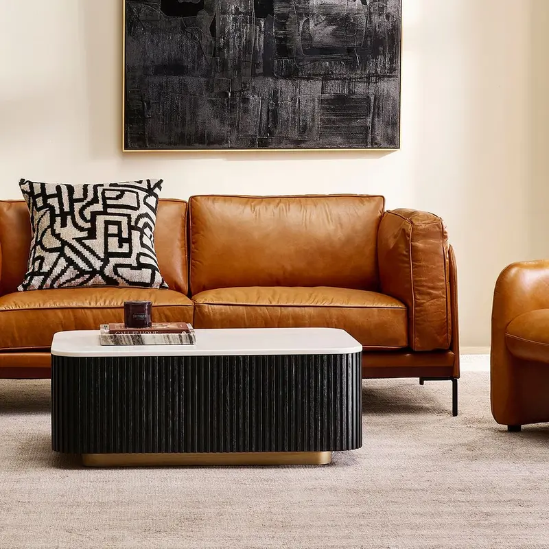 Black Mason Rectangle Coffee Table 1