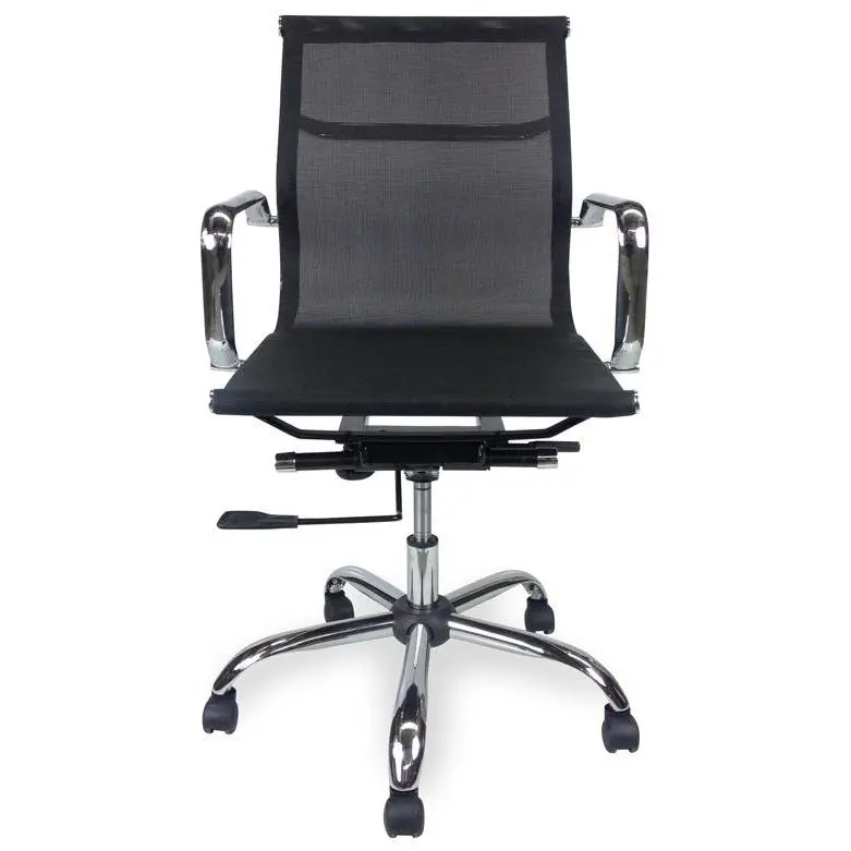 Black Mesh Designer Boardroom Chair – Low Back Support 1