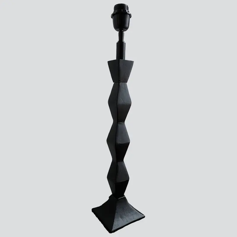 Black Multi-Diamond Pattern Table Lamp Base Only 1