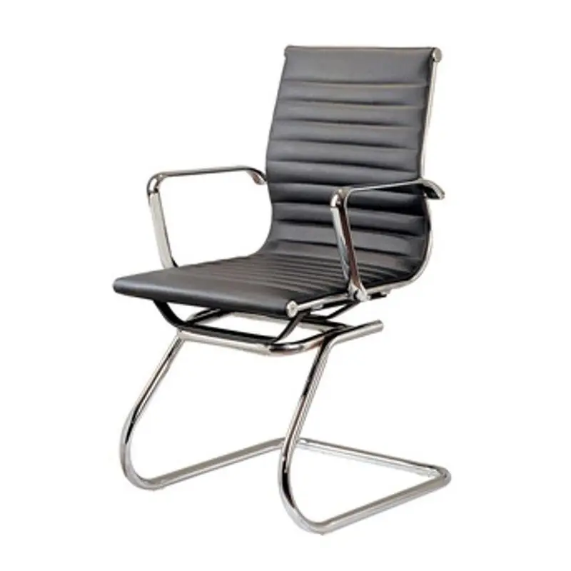 Black Pu Leather Ergonomic Office Chair 1