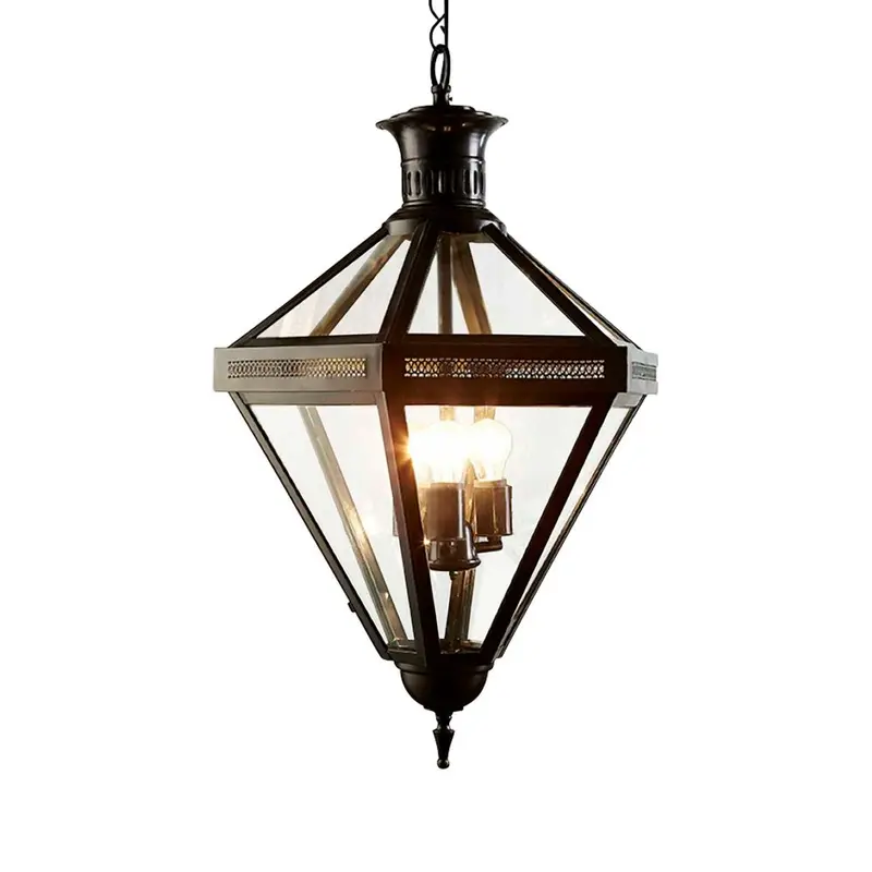 Black Rockefella Ceiling Light Fixture 1