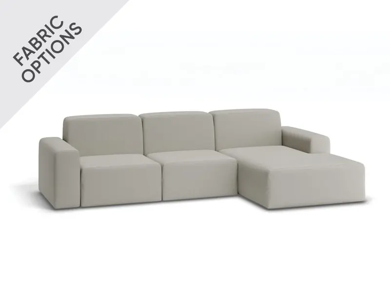 Block 3-Seater Sofa With Right-Facing Chaise 1