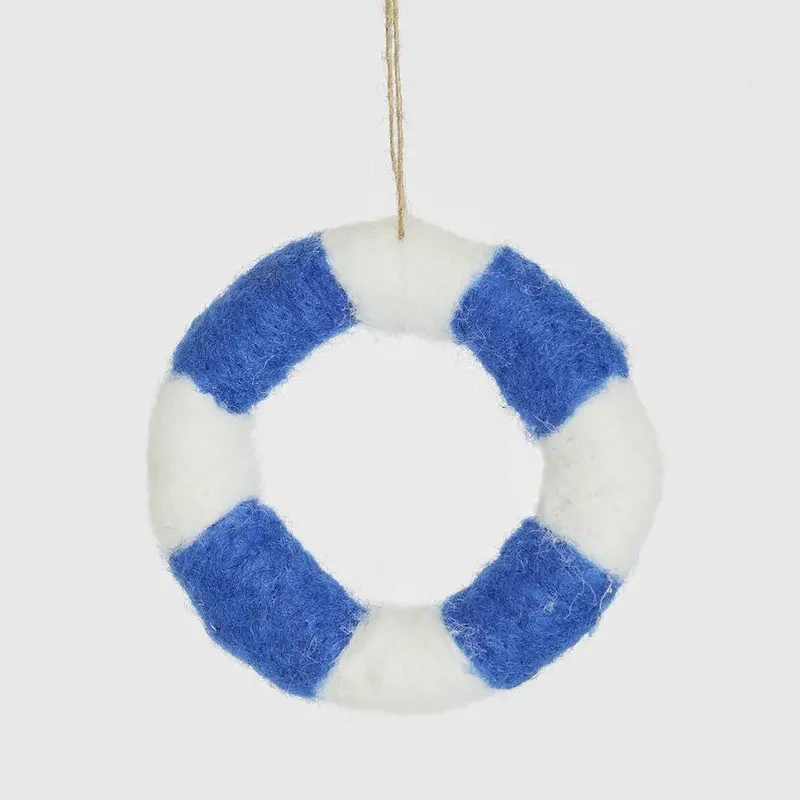 Blue Nautical Buoy Ornament For Christmas Tree Hanging Decor 1