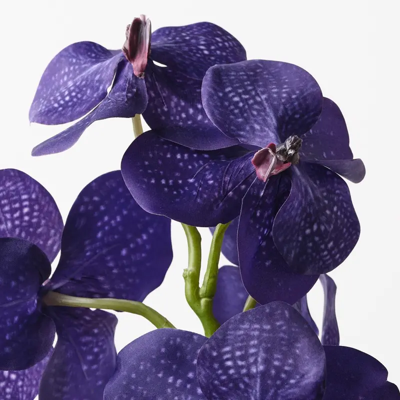Blue Orchid Vanda Artificial Flowers – Pack Of 6 1