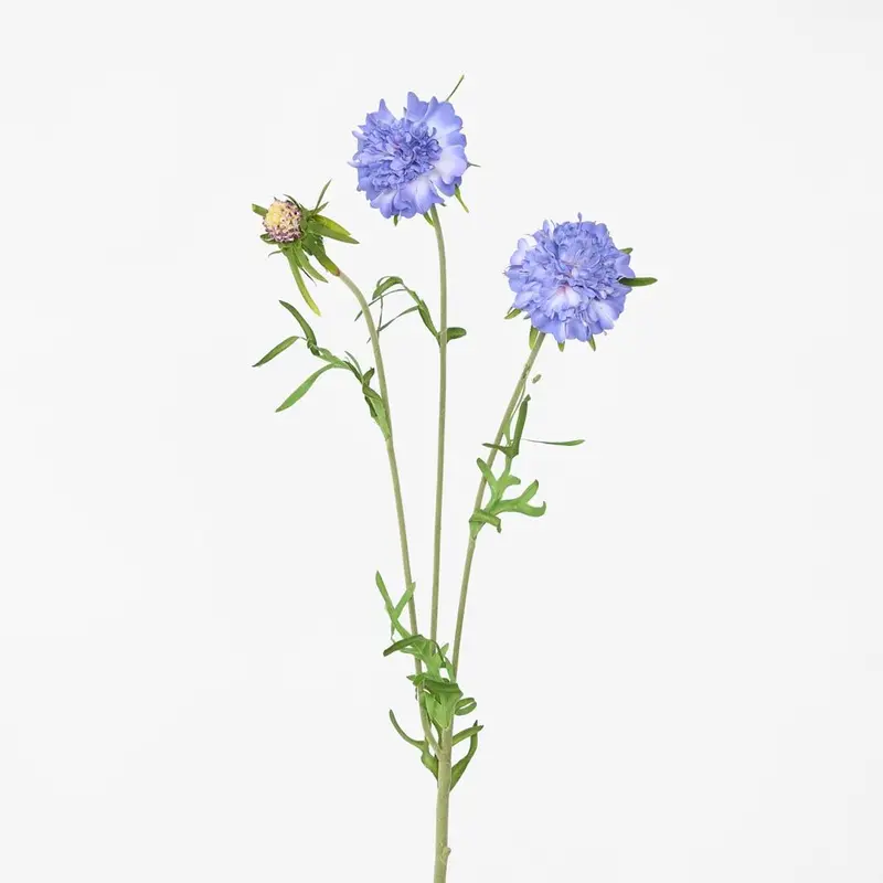 Blue Scabiosa Stem – Handcrafted Artificial Floral 1