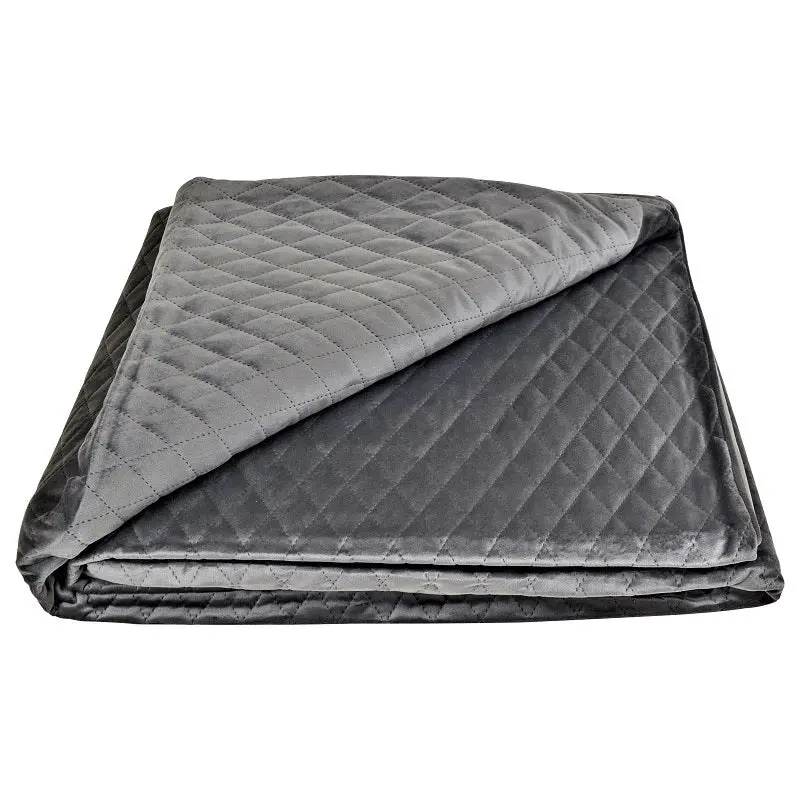 Bolero Grey Quilted Coverlet 1