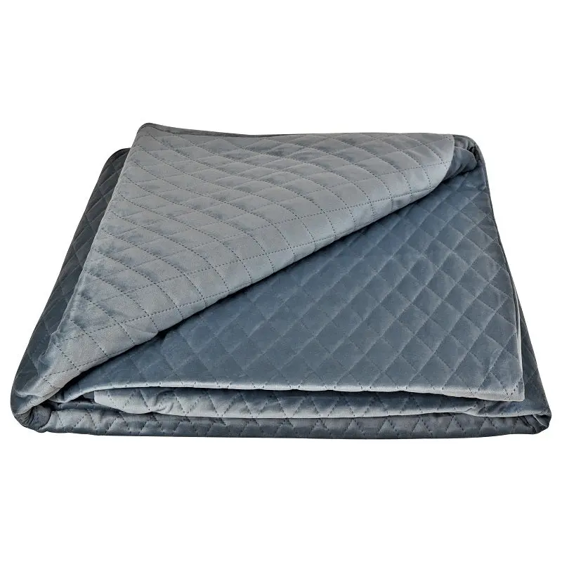 Bolero Ocean Blue Quilted Coverlet 1