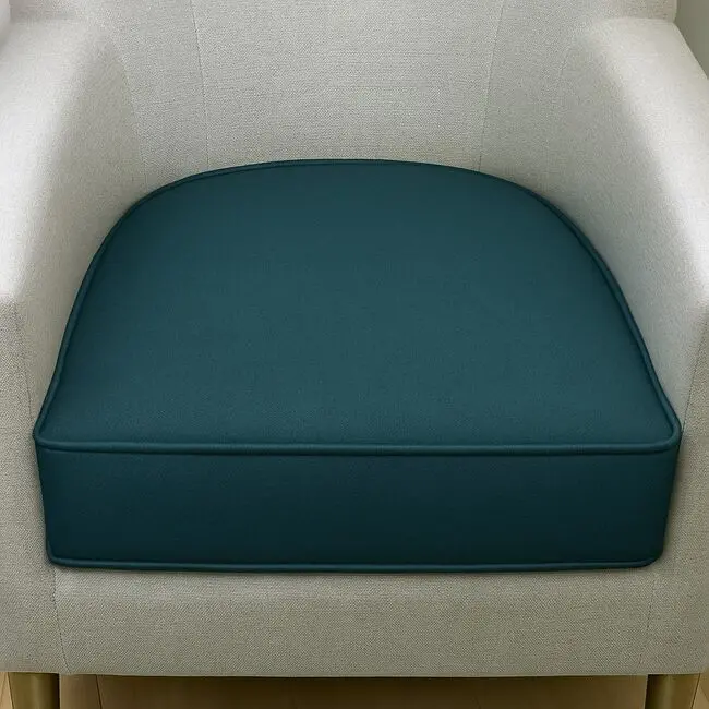 Bordeaux Replacement Seat Cushion — Fully Wrapped In Wortley Tessuto Moisture-Resistant Vinyl 1