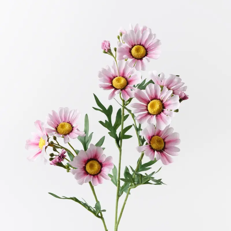 Botanical Daisy Crown Spray – Set Of 12 Lifelike Stems 1