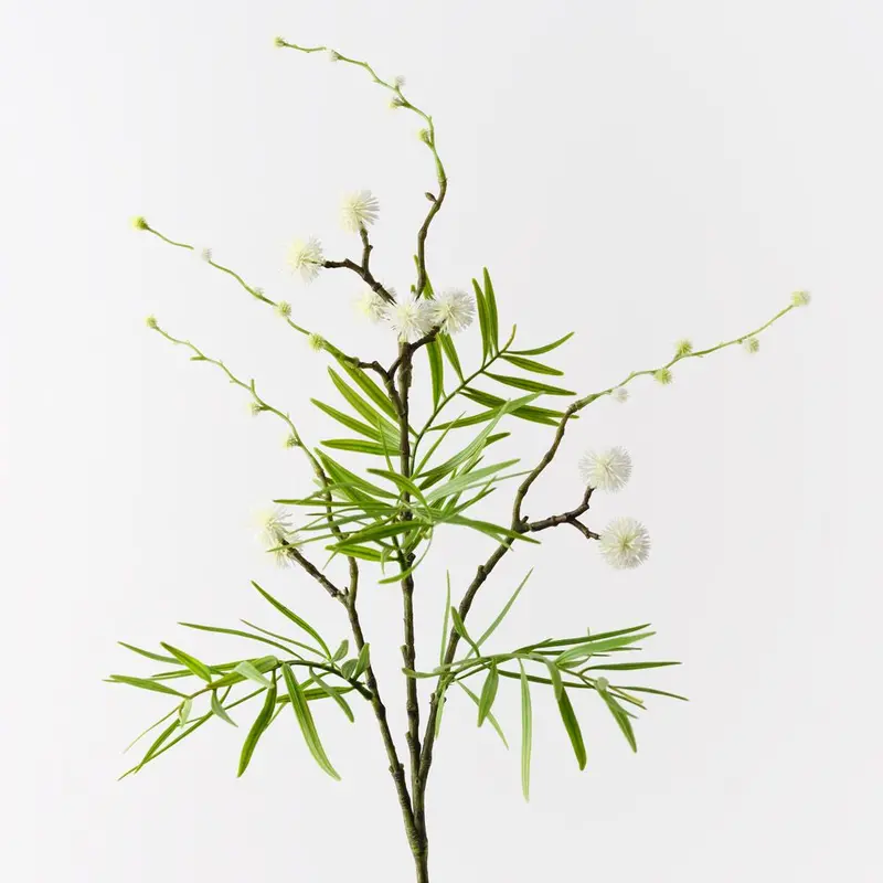 Botanical Globe Thistle Stems – Set Of 12 Lifelike Sprays 1