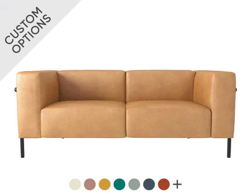 Box-Style Two-Seater Sofa 1