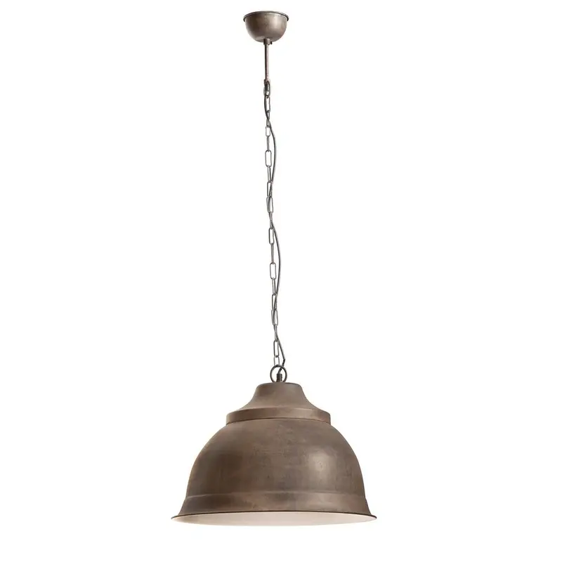 Brasserie Large Overhead Ceiling Pendant In Rust Finish 1