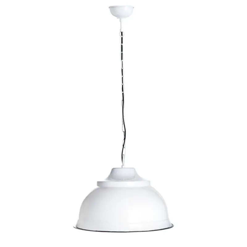 Brasserie Large White Overhead Pendant Light 1