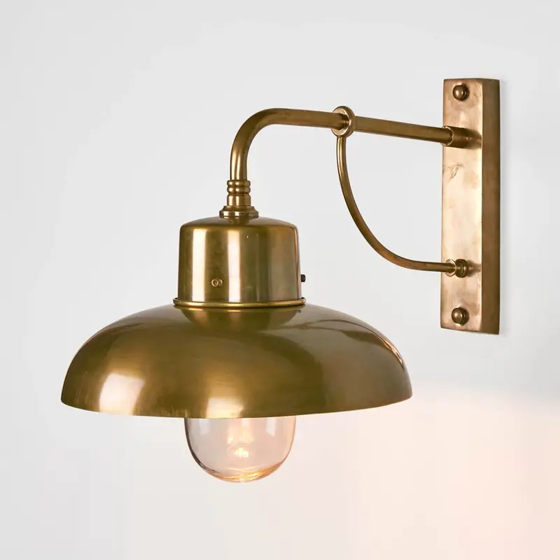 Bridgewater Exterior Wall Light – Solid Brass Finish 1