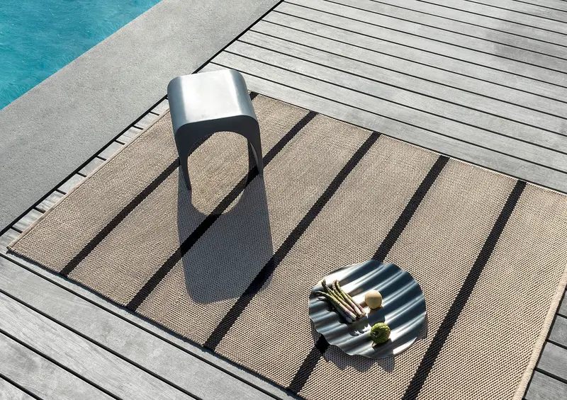Brink & Campman Deck Charcoal Black All-Weather Outdoor Rug (496805) 1