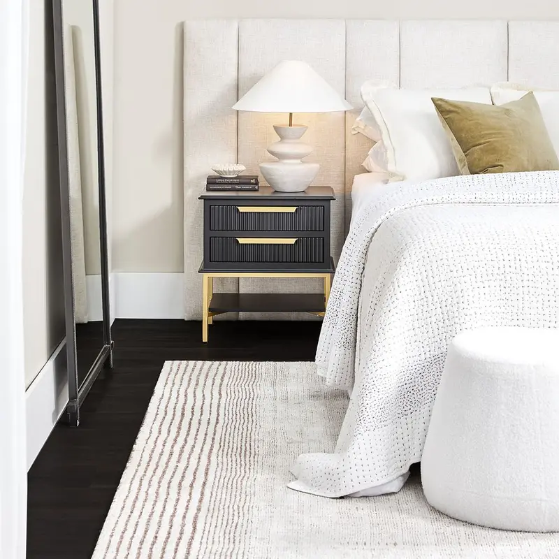 Bronx King Bed Head In Natural Linen Fabric 1