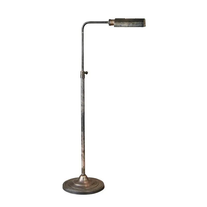 Brooklyn Floor Lamp In Antique Silver Tone 1