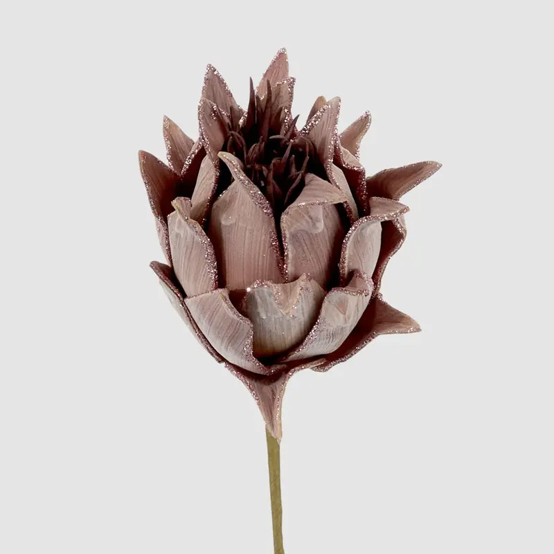 Brown Glitter Protea Stem 1