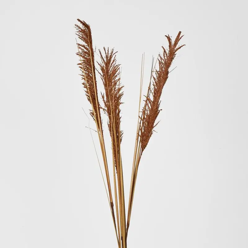Brown Pampas Grass Artificial Spray 1