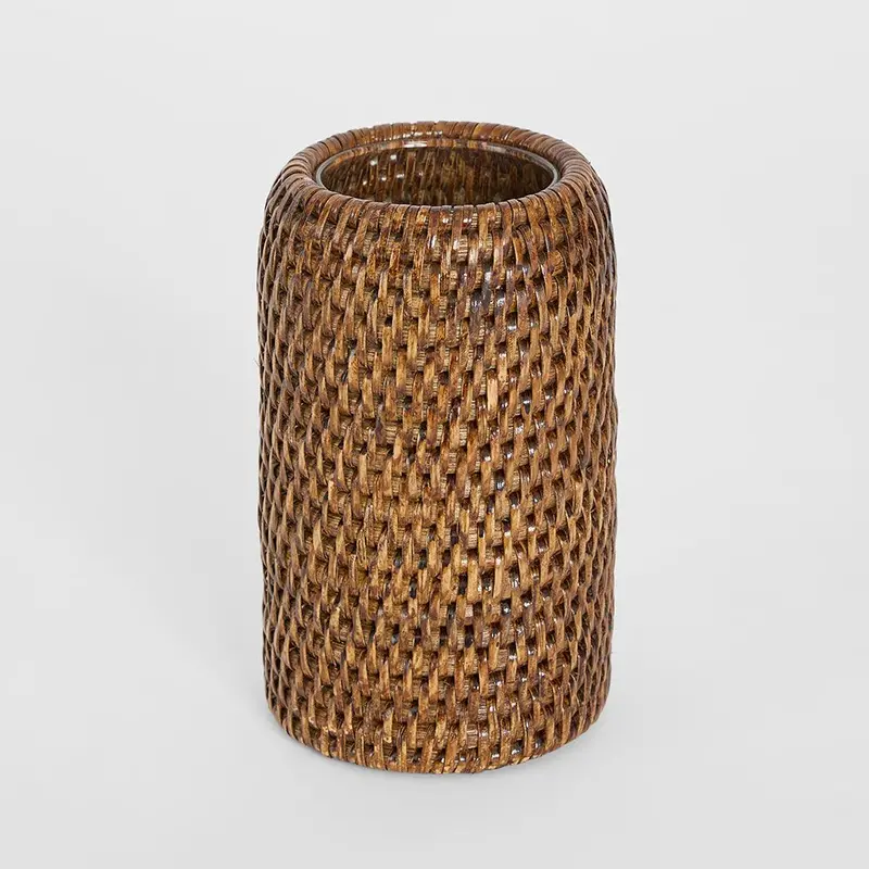 Brown Rattan Toothbrush Holder – Natural Valley Collection 1