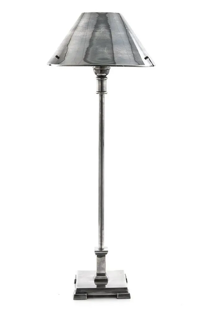Bruxelles Table Lamp – Antique Silver Base 1