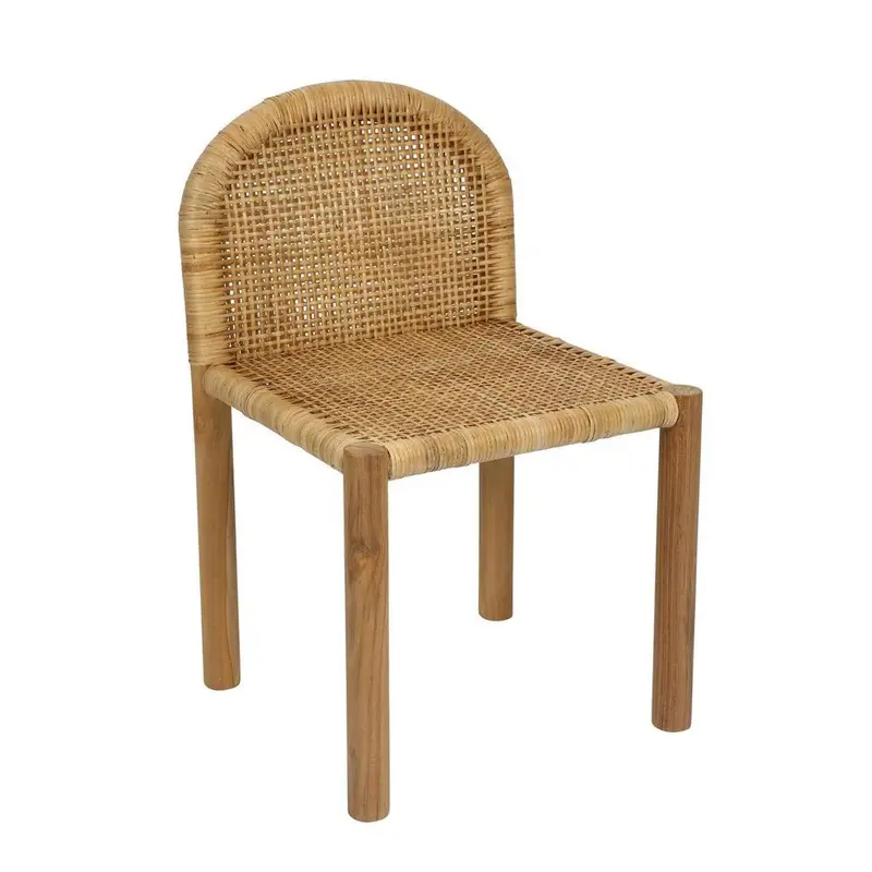 Caden Natural-Finish Dining Chair – Scandinavian-Inspired Wood Seat 1