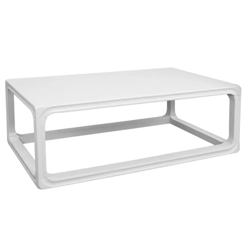 Cadie Round Coffee Table In Glossy White 1