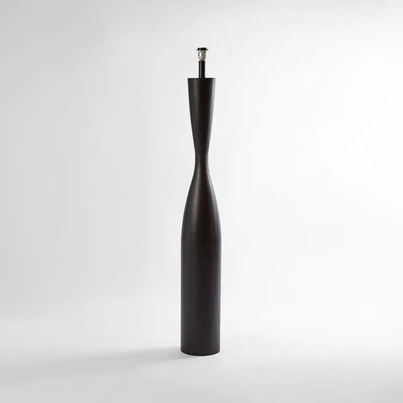 Callum Floor Lamp – Black Metal Base Only, No Shade 1