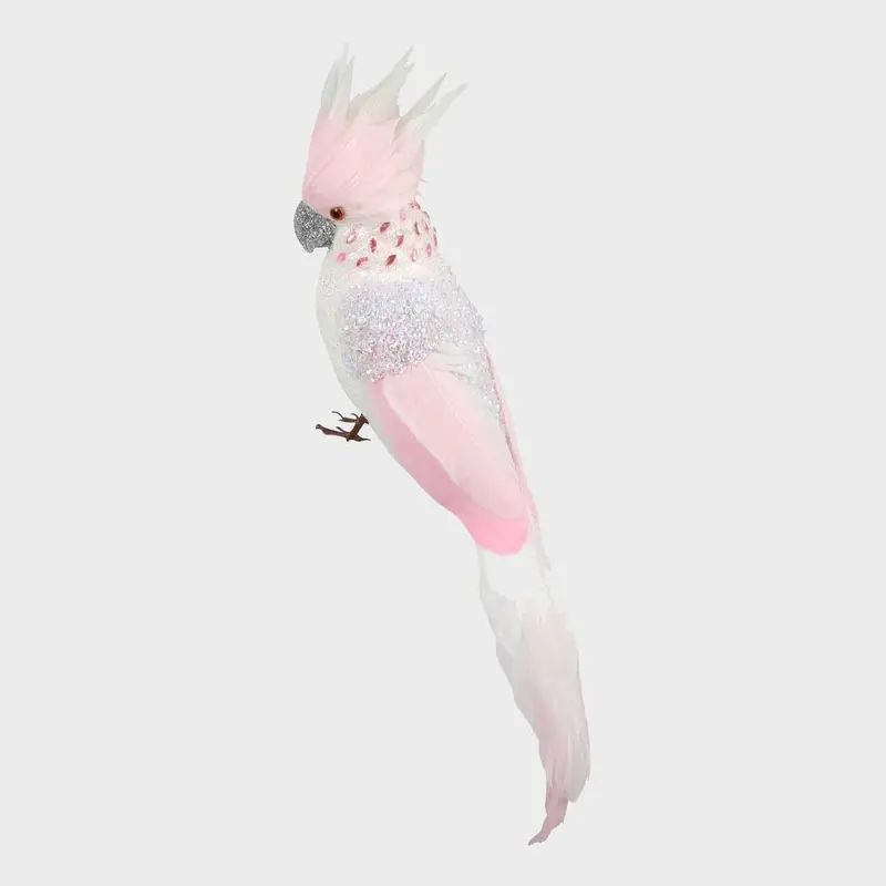 Candyfloss Pink Parrot Ornament 1