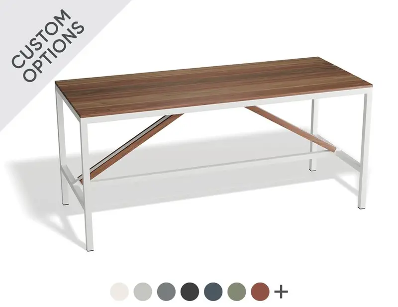 Cape Outdoor High Bar Table – Spotted Gum Construction 1