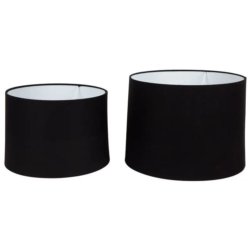 Capella Medium Black Tapered Lamp Shade 1