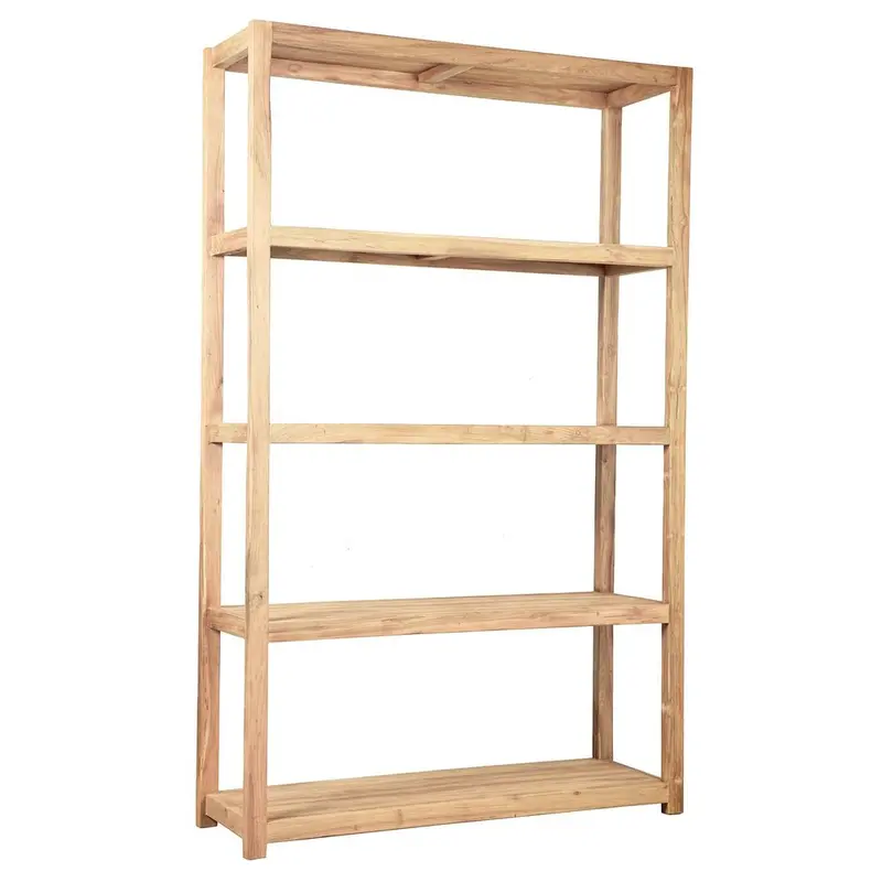 Carfu 150X40X240Cm Natural Wood Shelf Unit 1