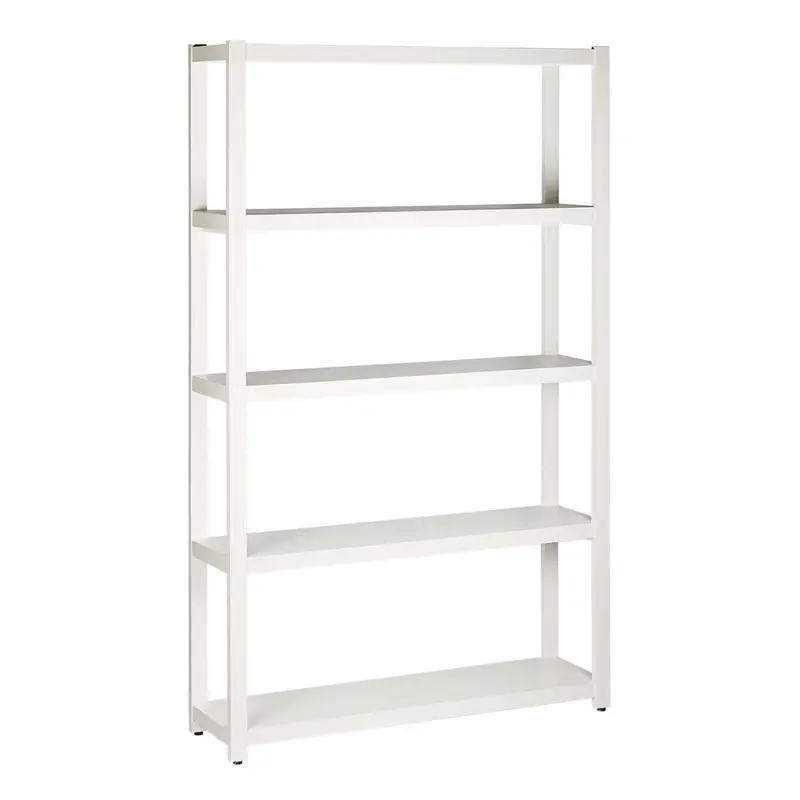 Carfu 150X40X240Cm White Wooden Shelf Unit 1