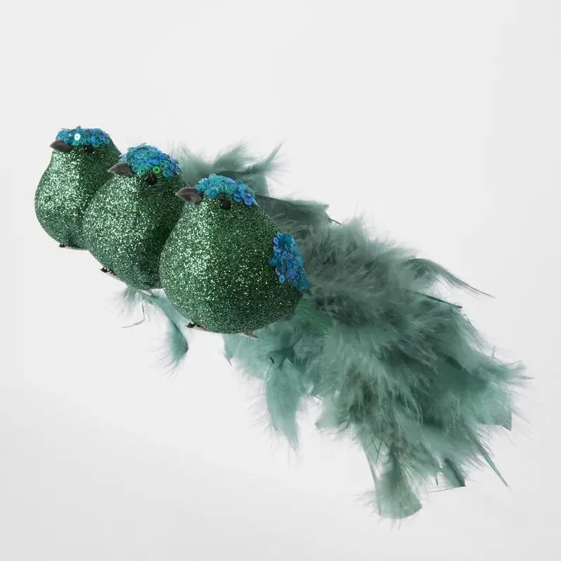Carnivale Trio Of Clip-On Birds – Festive Avian Accents 1