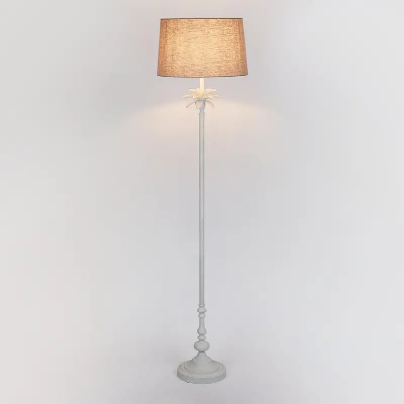 Casablanca Floor Lamp Base – Clean White Finish 1