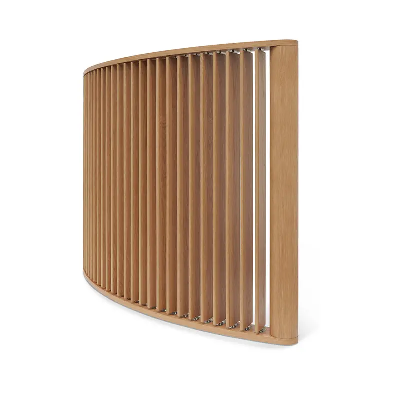 Ccf8491-Cn 3-Meter Curved Wall Shelf – Natural Oak 1