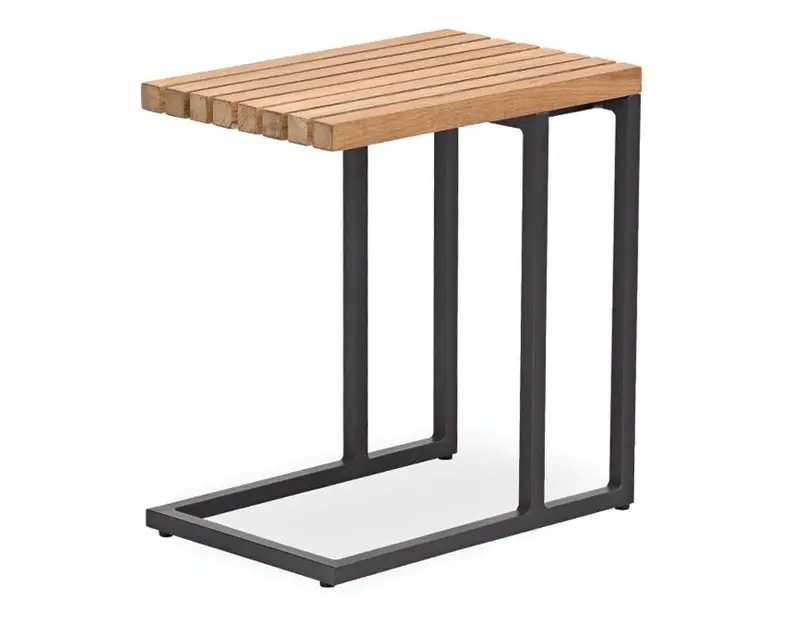 Charcoal Cube Outdoor Side Table 1