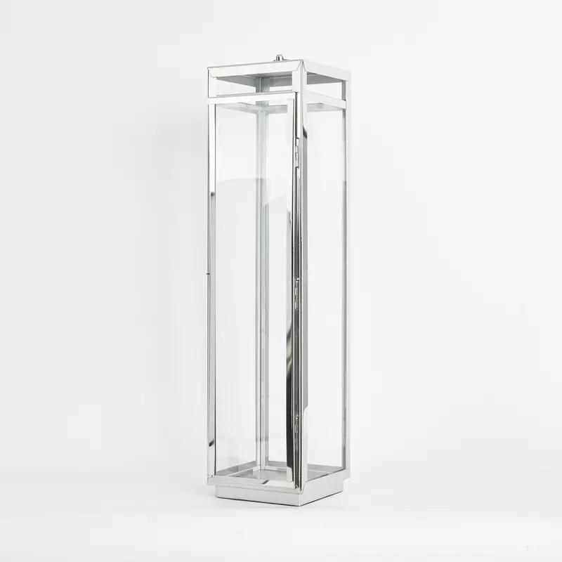 Charlotte Large Nickel Outdoor Lantern 1