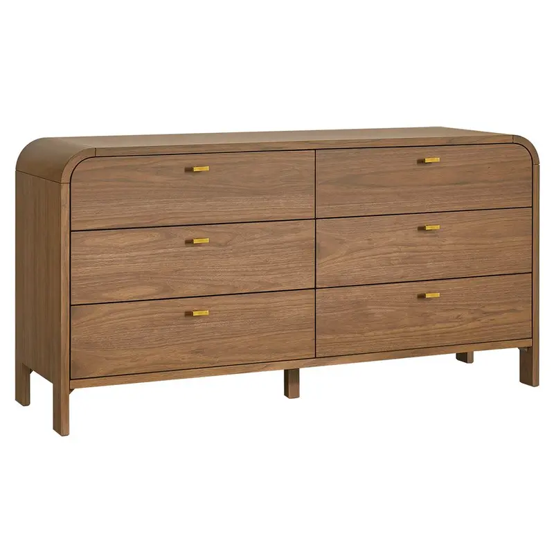 Chisholm Six-Drawer Walnut Chest Of Drawers 1