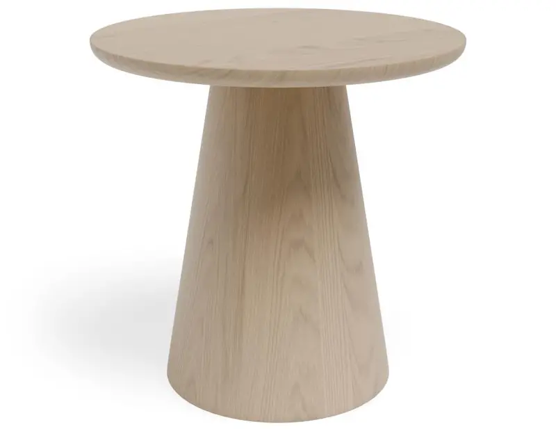 Circa Compact Round Cafe Table – Natural Ash, 70Cm Diameter 1
