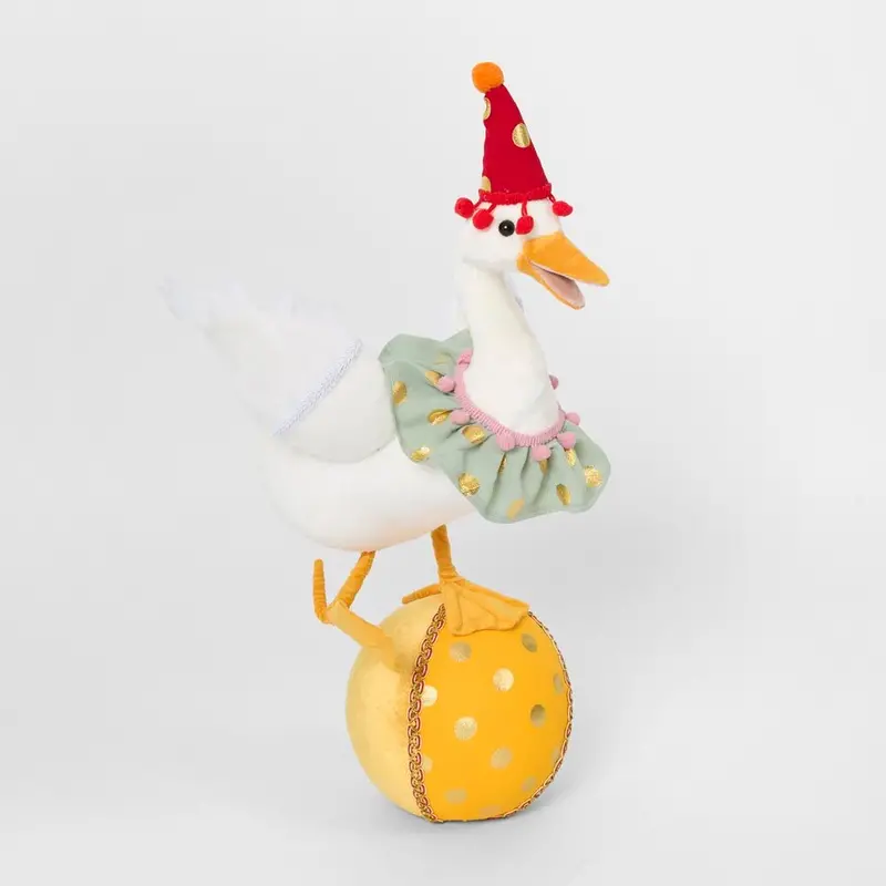 Circus-Style Duck With Yellow Ball 1